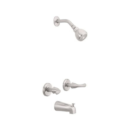 Oakbrook Collection OakBrook Essentials 2-Handle Brushed Nickel Tub and Shower Faucet 833X-1004